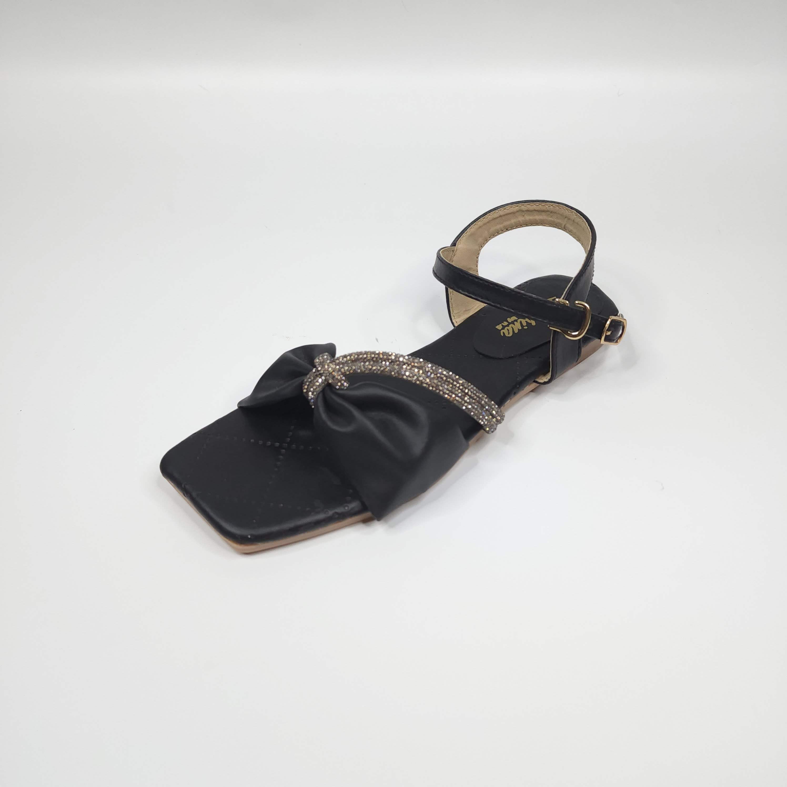 Black Studs Sandals - Maha fashions -  Women Footwear