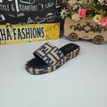 Brown Slippers - Maha fashions -  Women Footwear