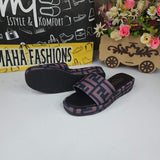 Purple Slippers - Maha fashions -  Women Footwear