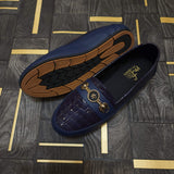 Navy Buckle Pump Shoes - Maha fashions -  