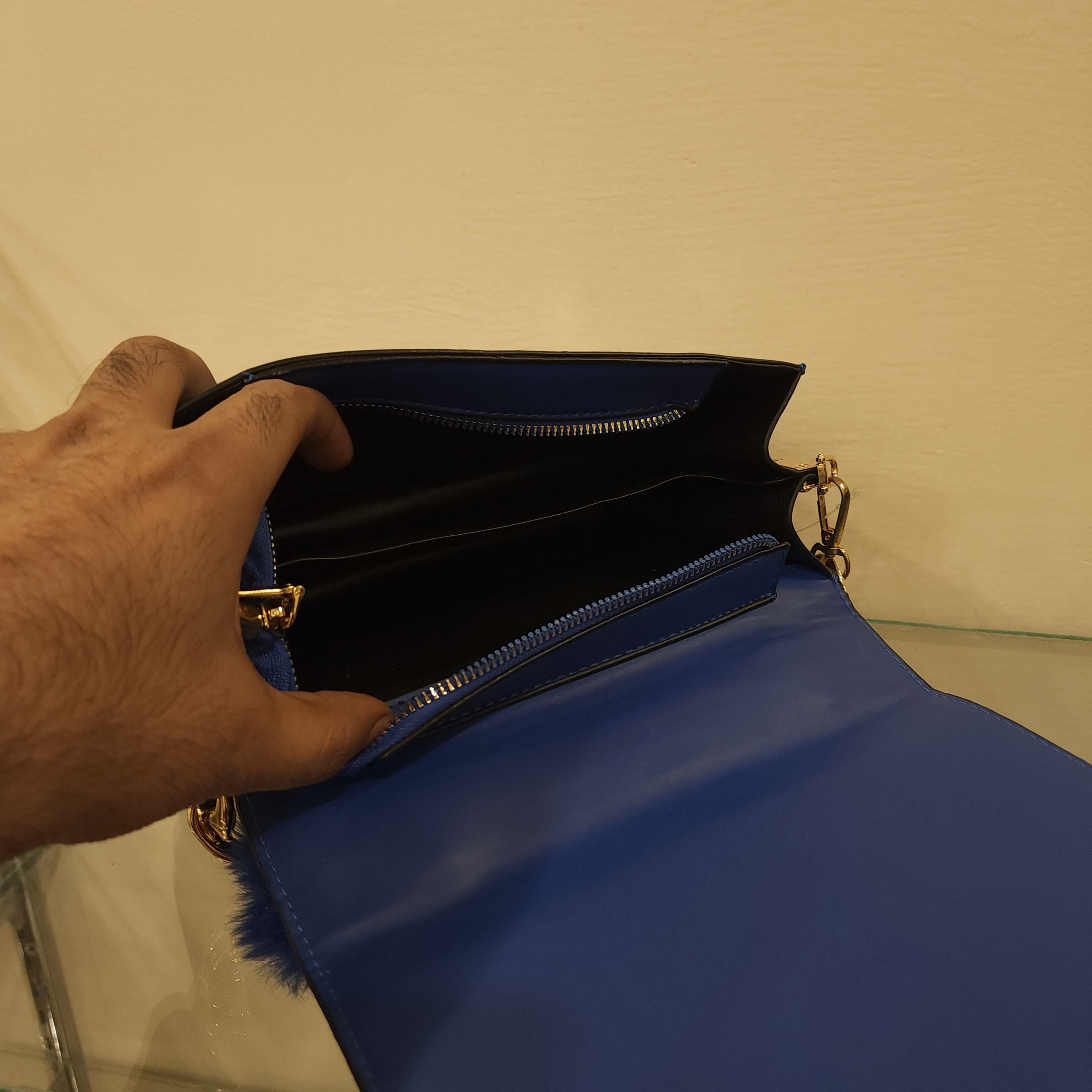 Blue Two Pcs Handbag - Maha fashions -  Handbags & Wallets