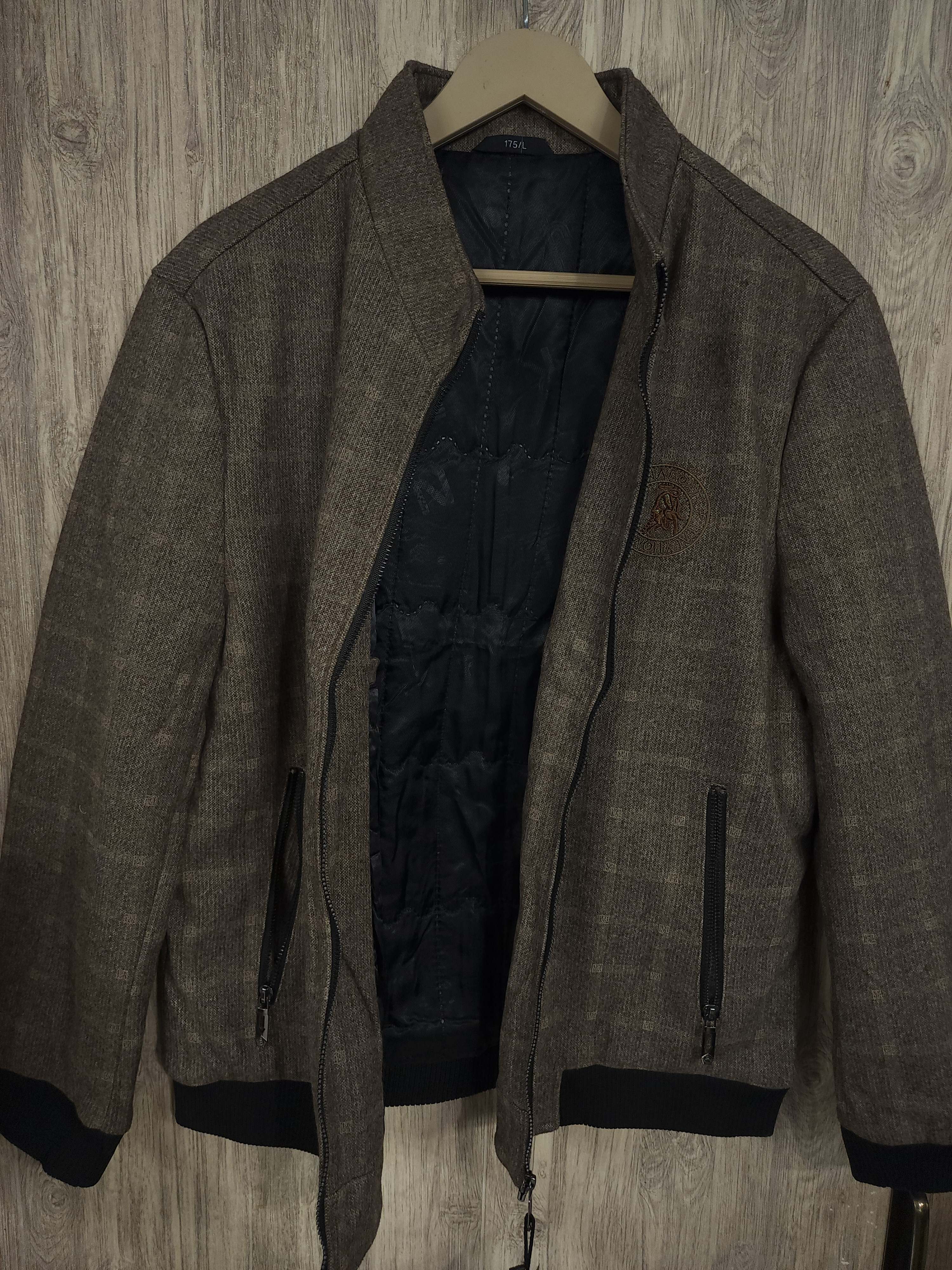 Beige Men Woolen Jacket - Maha fashions -  Men Clothing