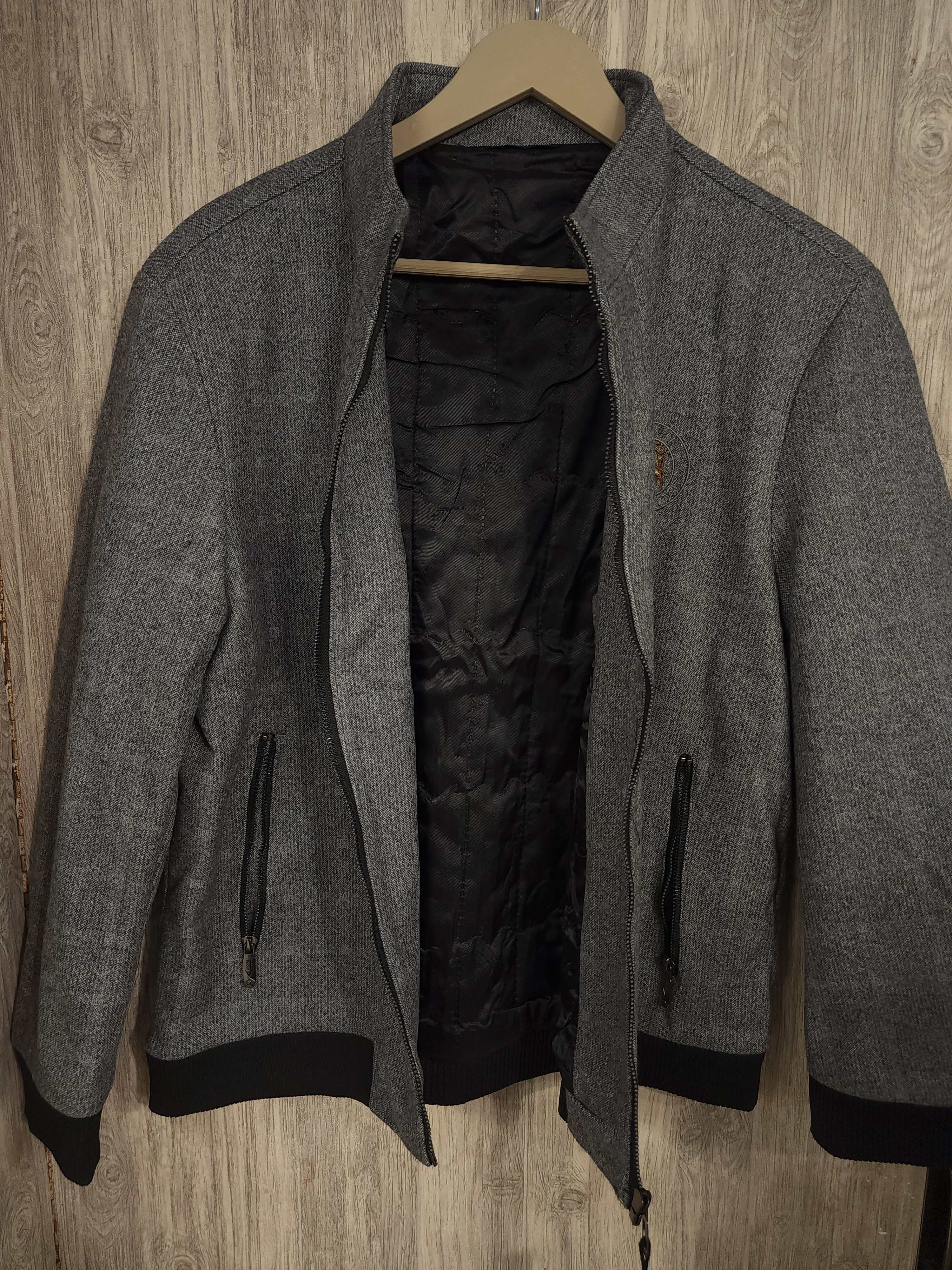 Grey Men Woolen Jacket - Maha fashions -  Men Clothing