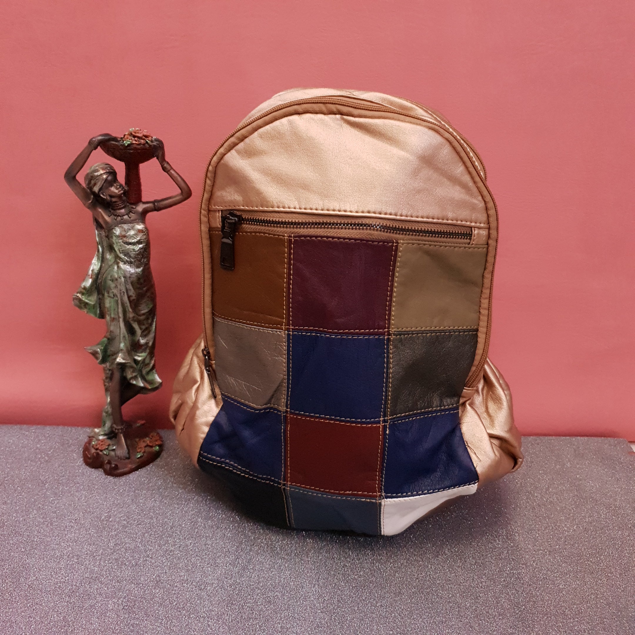 Colorful Leather Bagpacks - Maha fashions -  bagpacks
