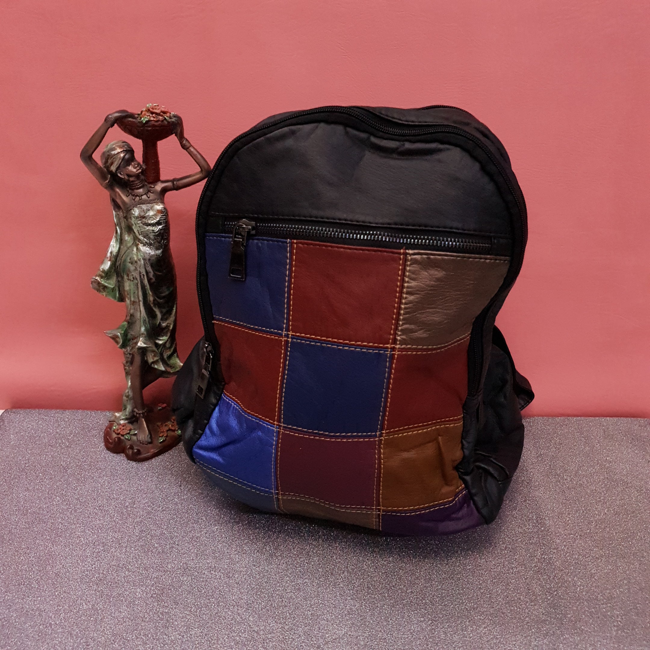 Colorful Leather Bagpacks - Maha fashions -  bagpacks