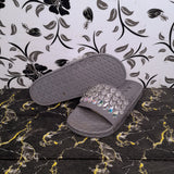 Pink & Grey Casual Slippers - Maha fashions -  Women's Footwear