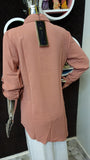 Pink Embroidery casual shirt - Maha fashions -  Shirts