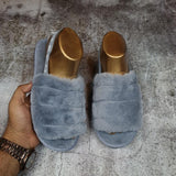 Fur Sandals - Maha fashions -  Fur Sandals