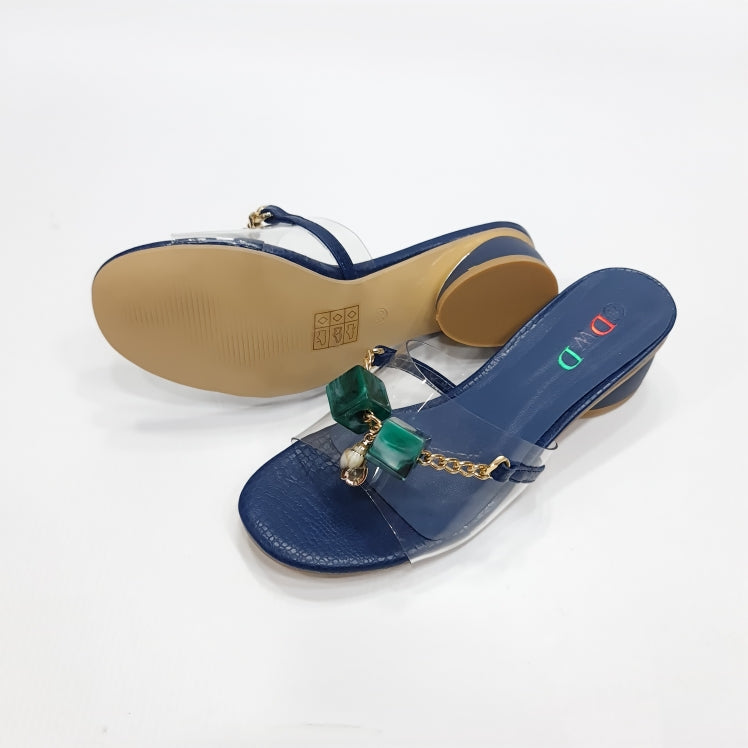 Color Chain Short Heels - Maha fashions -  Heel