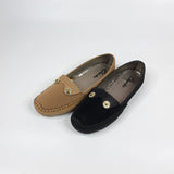 Buckle Suede Moccasins - Maha fashions -  