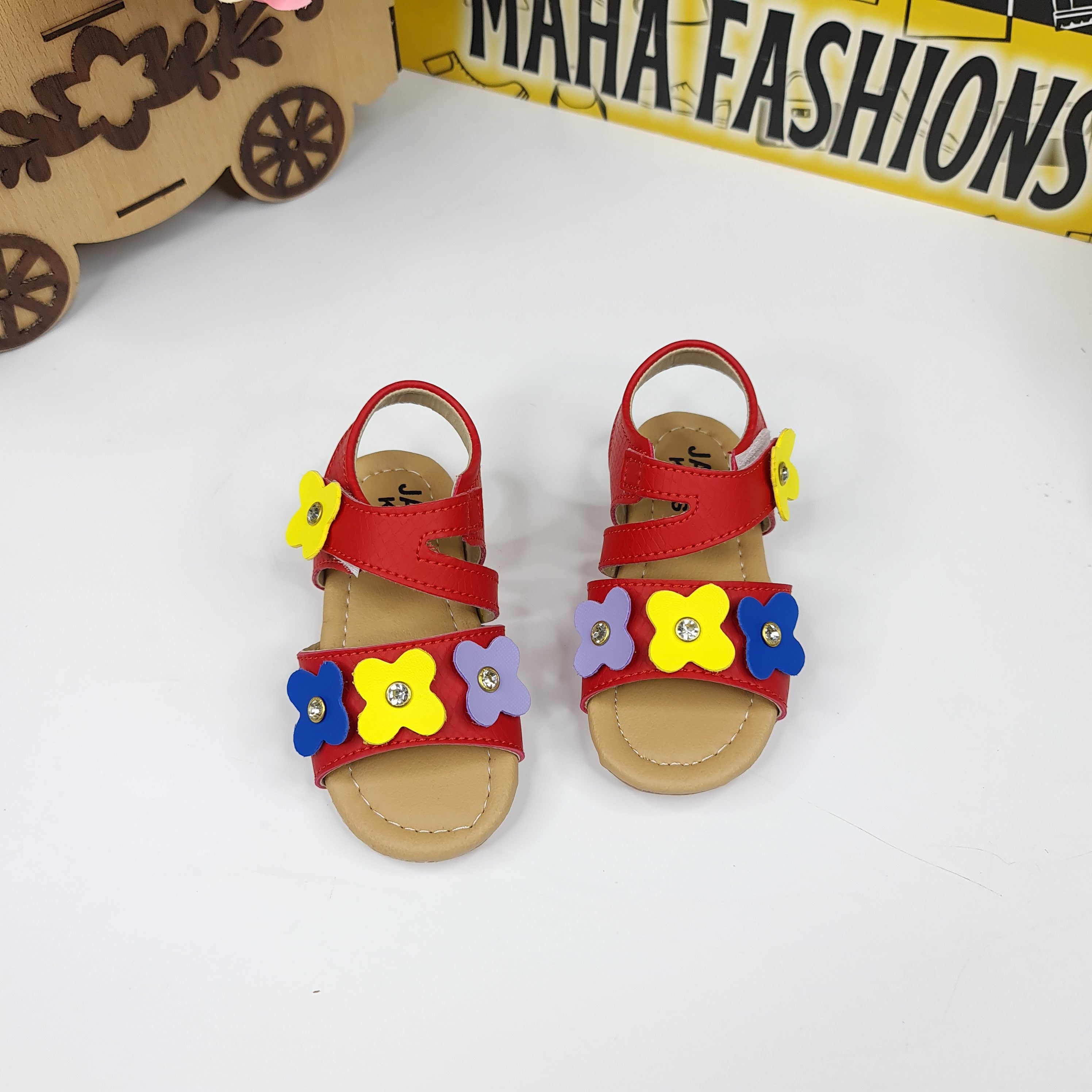 Red Kids Sandals - Maha fashions -  