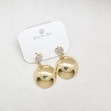 Golden Studs Earrings - Maha fashions -  