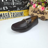 Brown Buckle Moccs - Maha fashions -  