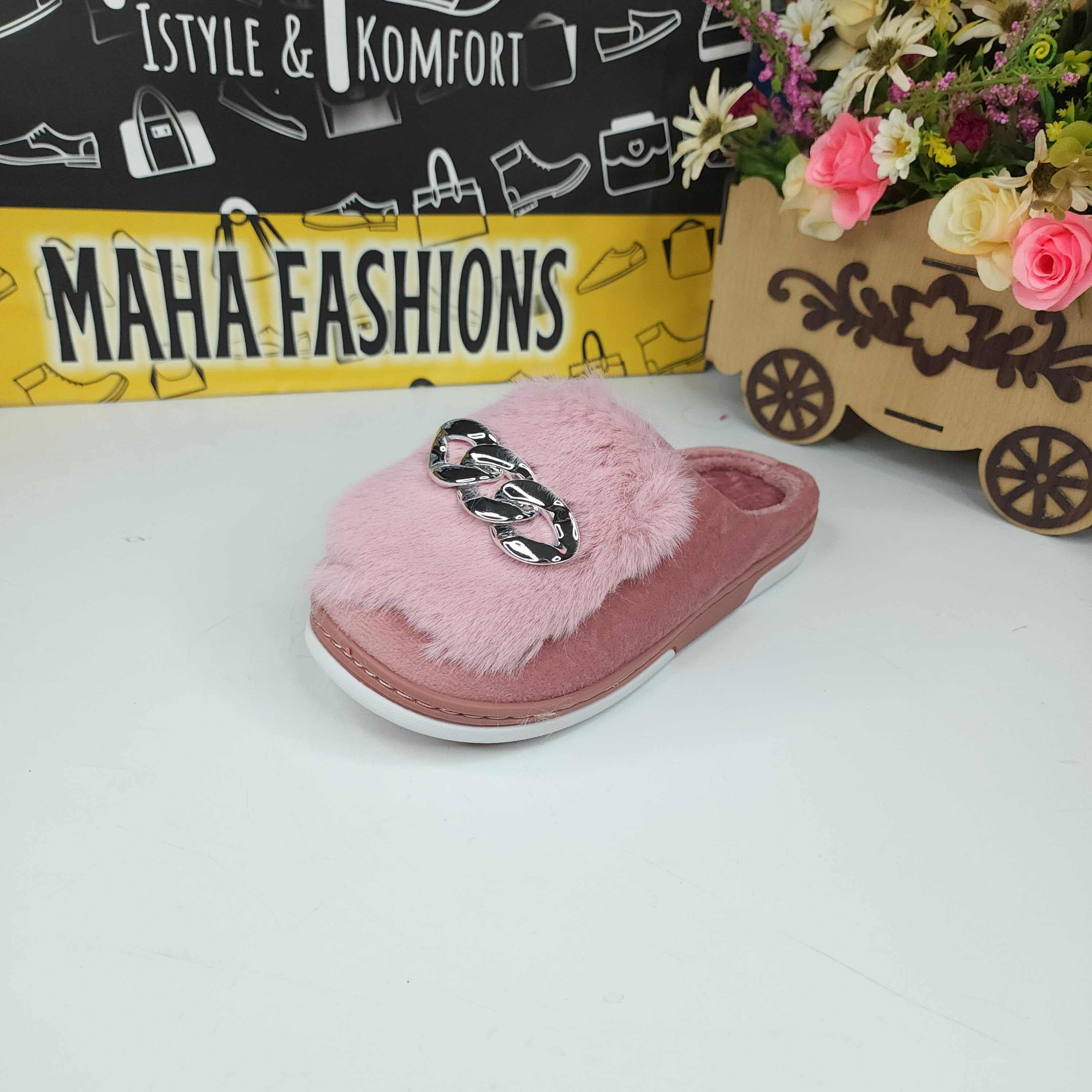Pink Fur Mues - Maha fashions -  