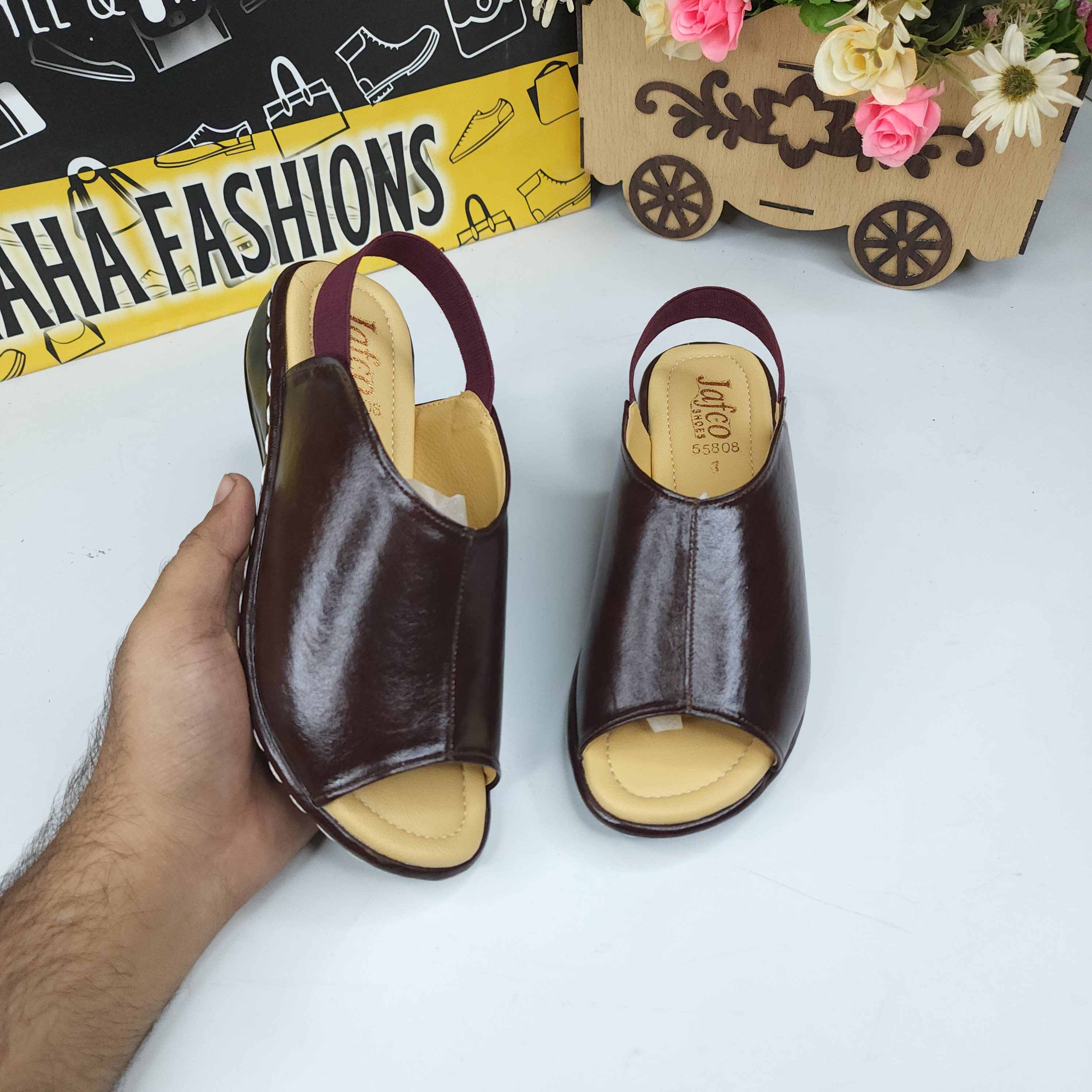 Maroon Women Sandals - Maha fashions -  