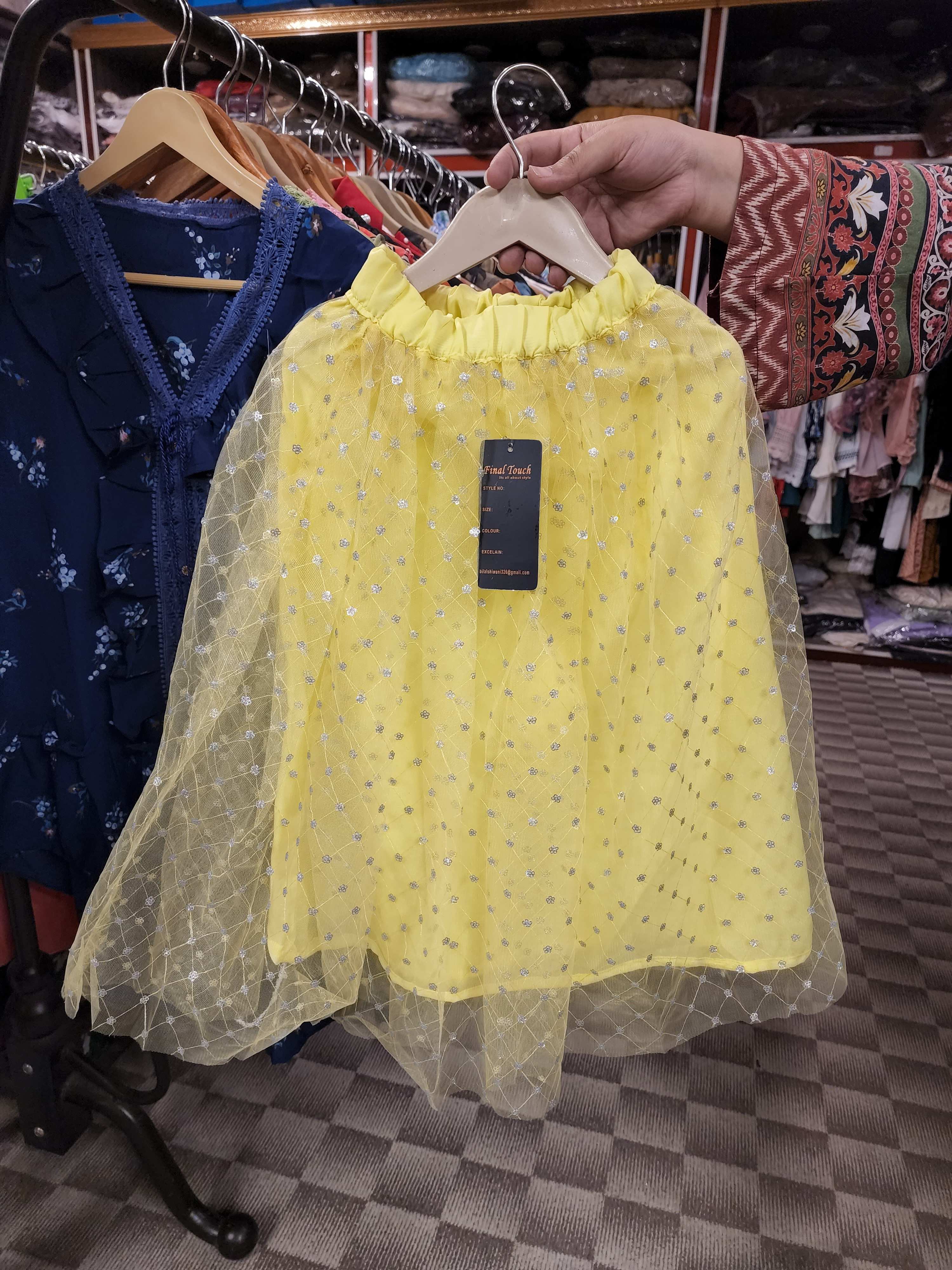 Yellow Kids Skirts - Maha fashions -  