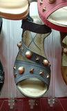 Grey Wedge Sandal - Maha fashions -  Women's Footwear